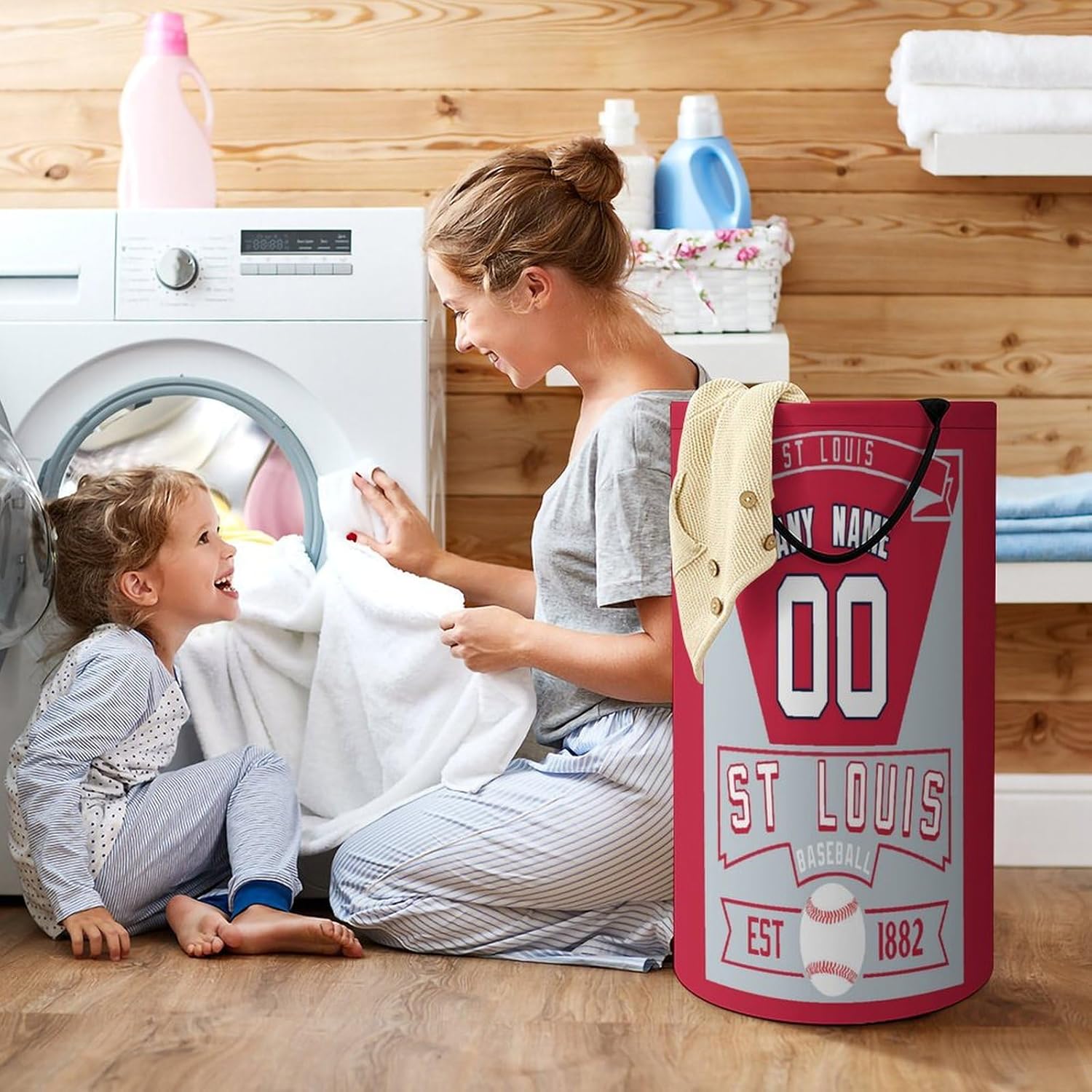Custom Baseball Laundry Basket for Team Use