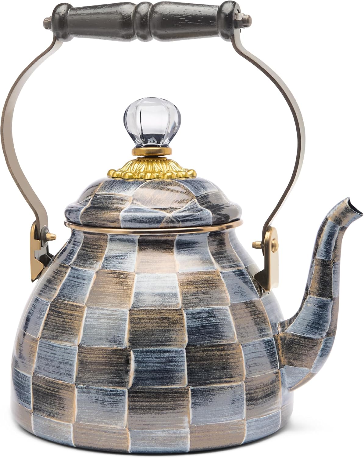 MACKENZIE-CHILDIDS 2-QUART ENAMEL TEA KETTLE
