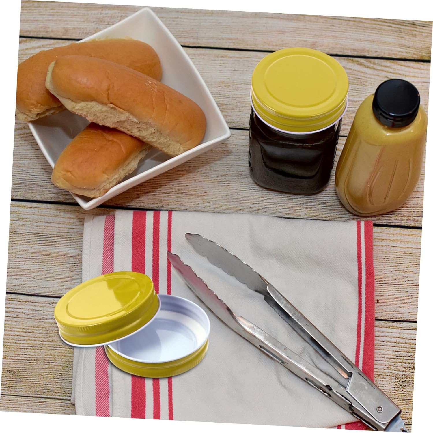 12-Piece Mason Jar Lids Preserve Jars Keep Contents Fresh