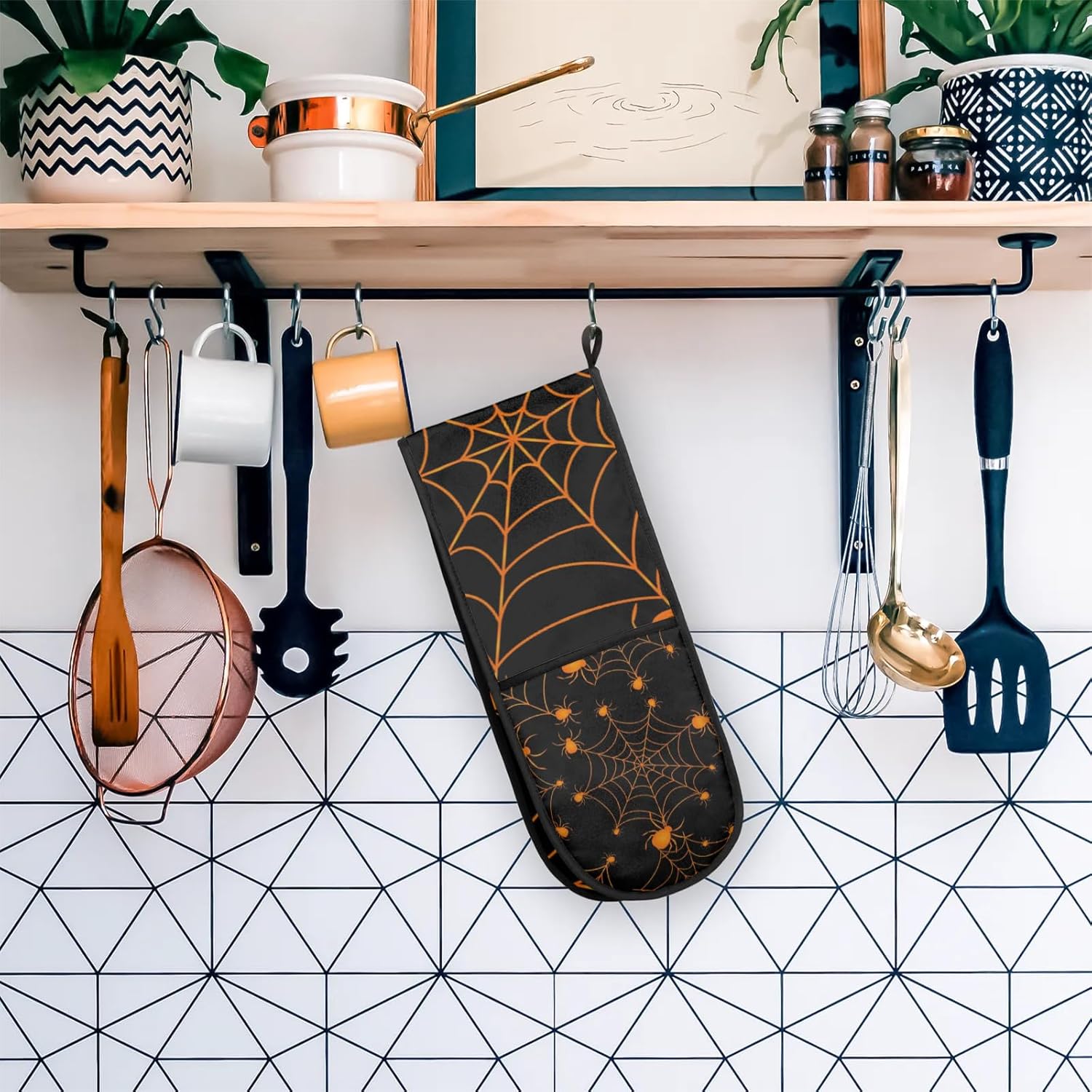 Trick or Treat Double Oven Mitts