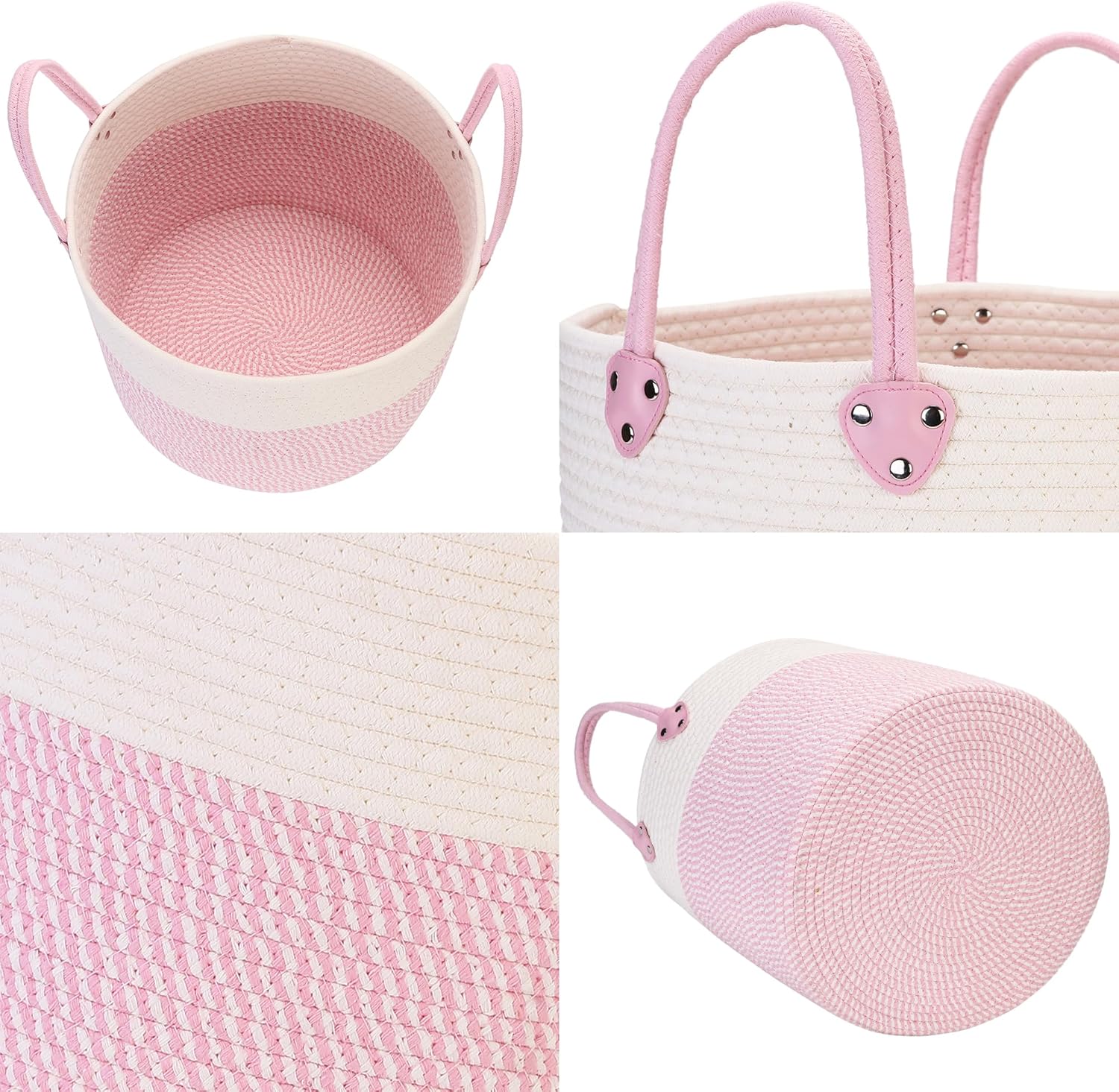 Sea Team Round Storage Basket with Handles