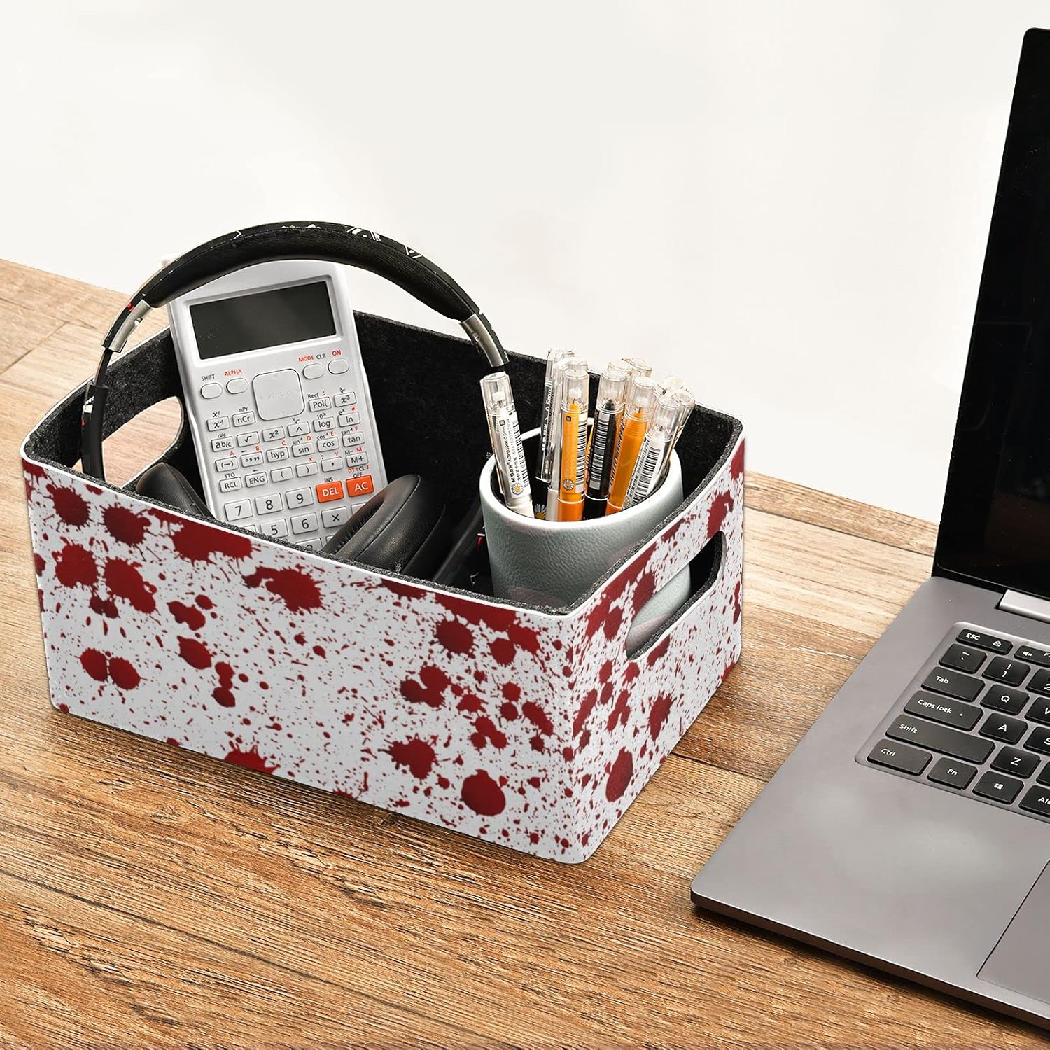 Red Felt Cloth Organizer Box