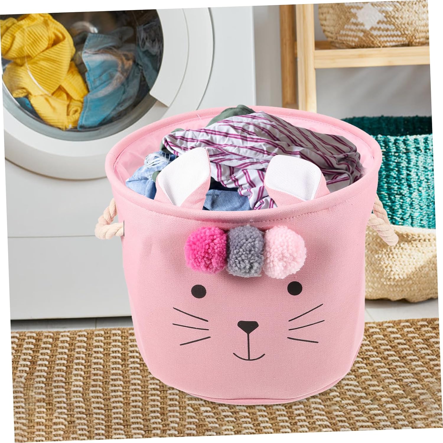Sturdy Durable Folding Laundry Hamper for Kids