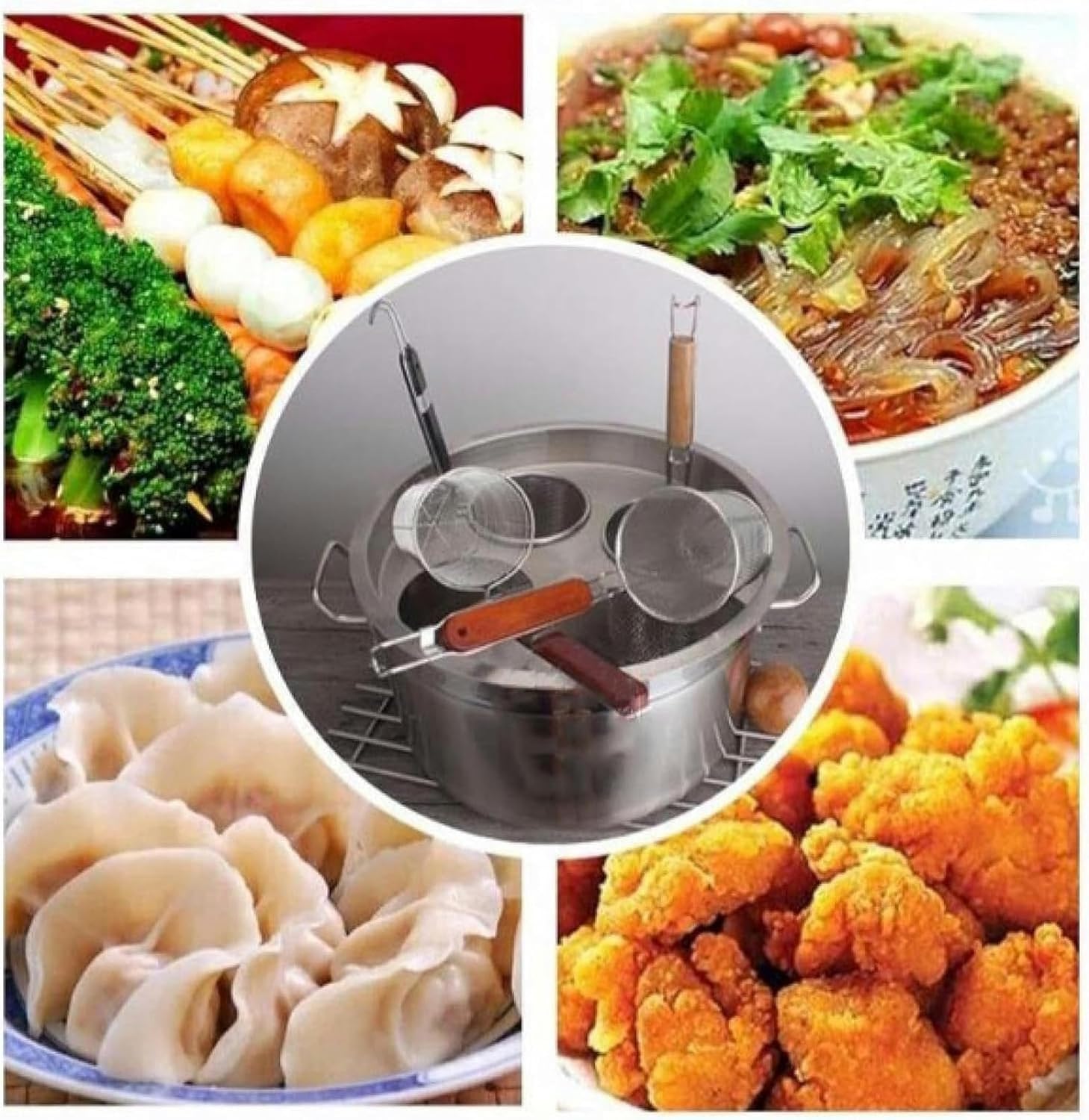 Stainless Steel Pasta and Strain Set