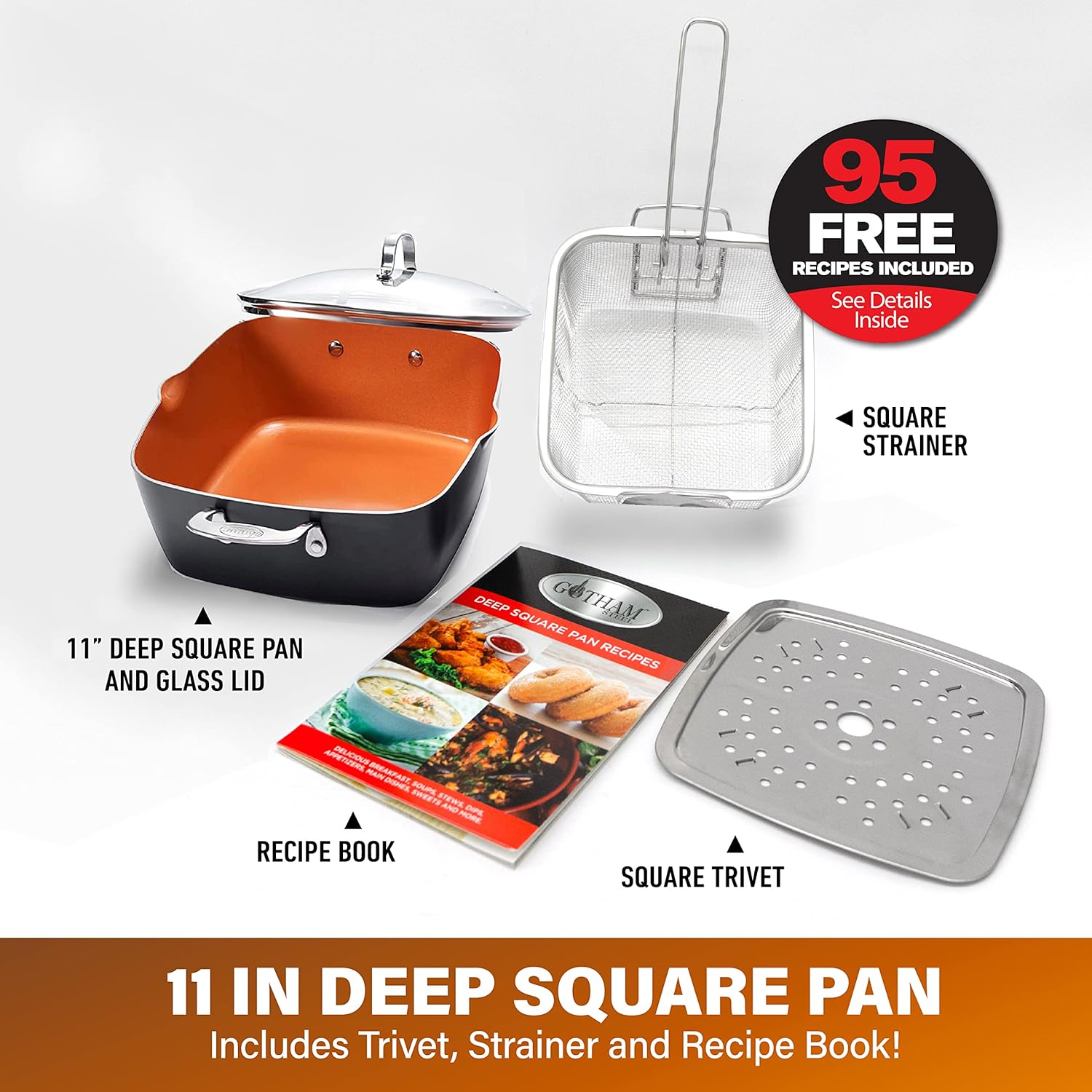 GOTHAM STEEL - 6 Qt Cookware Set