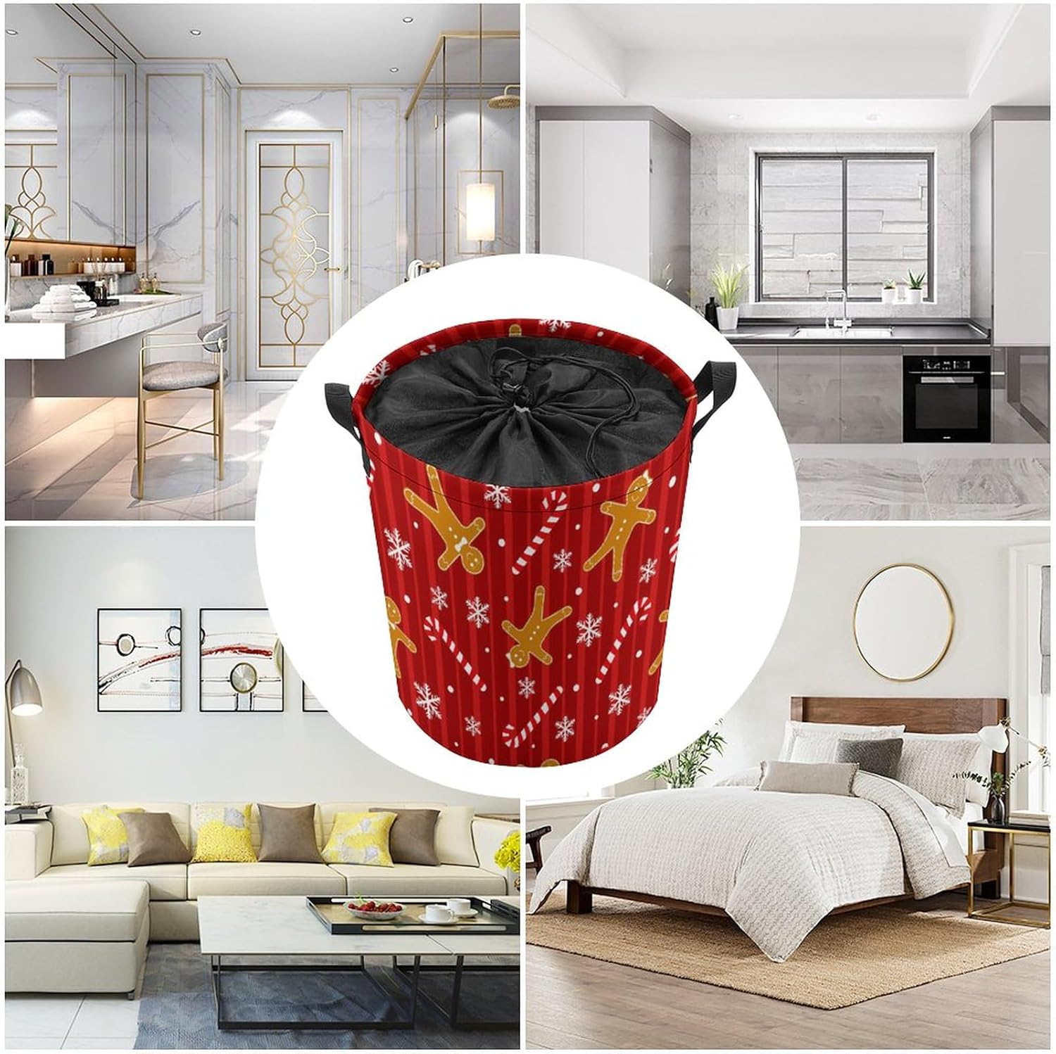 PUYWTIY Waterproof Folding Laundry Hamper