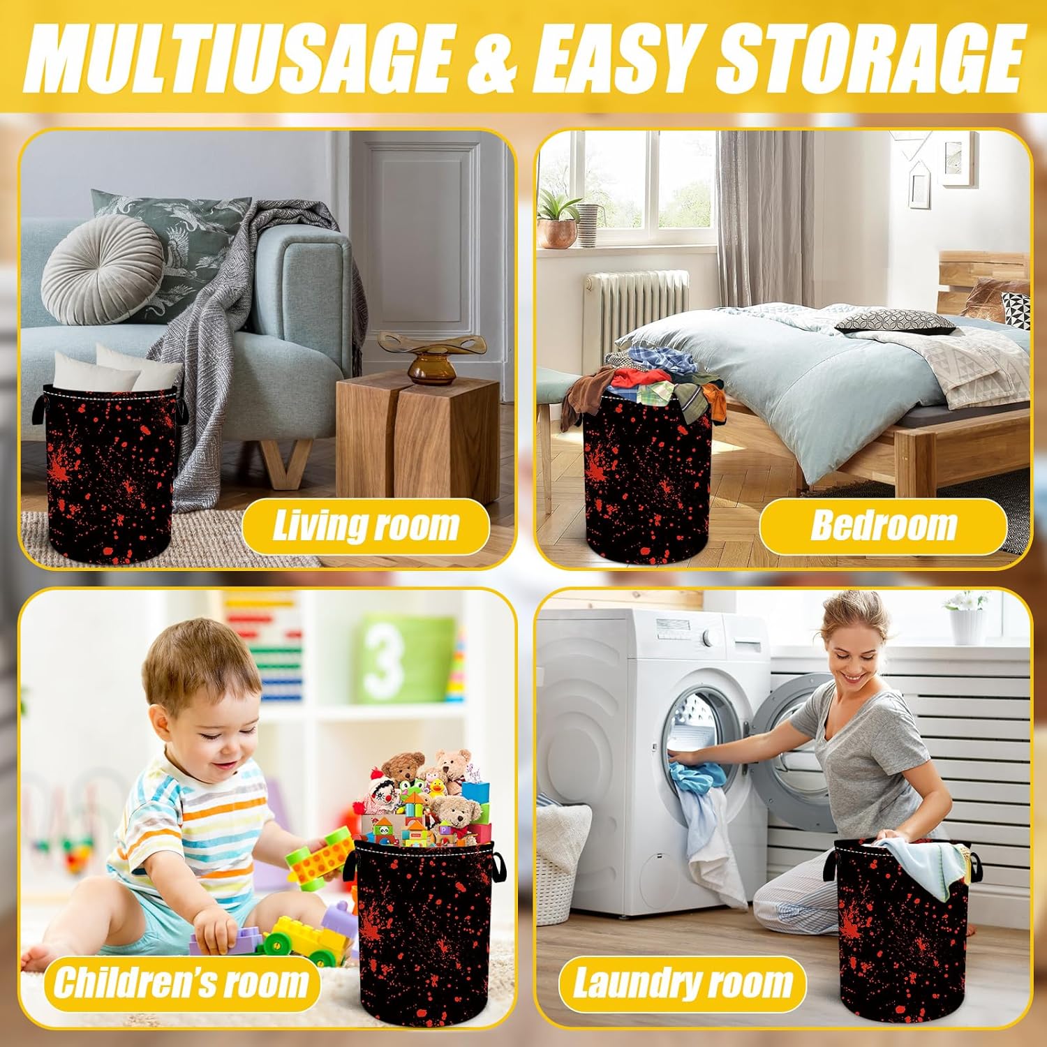 BloodSplattered Laundry Basket