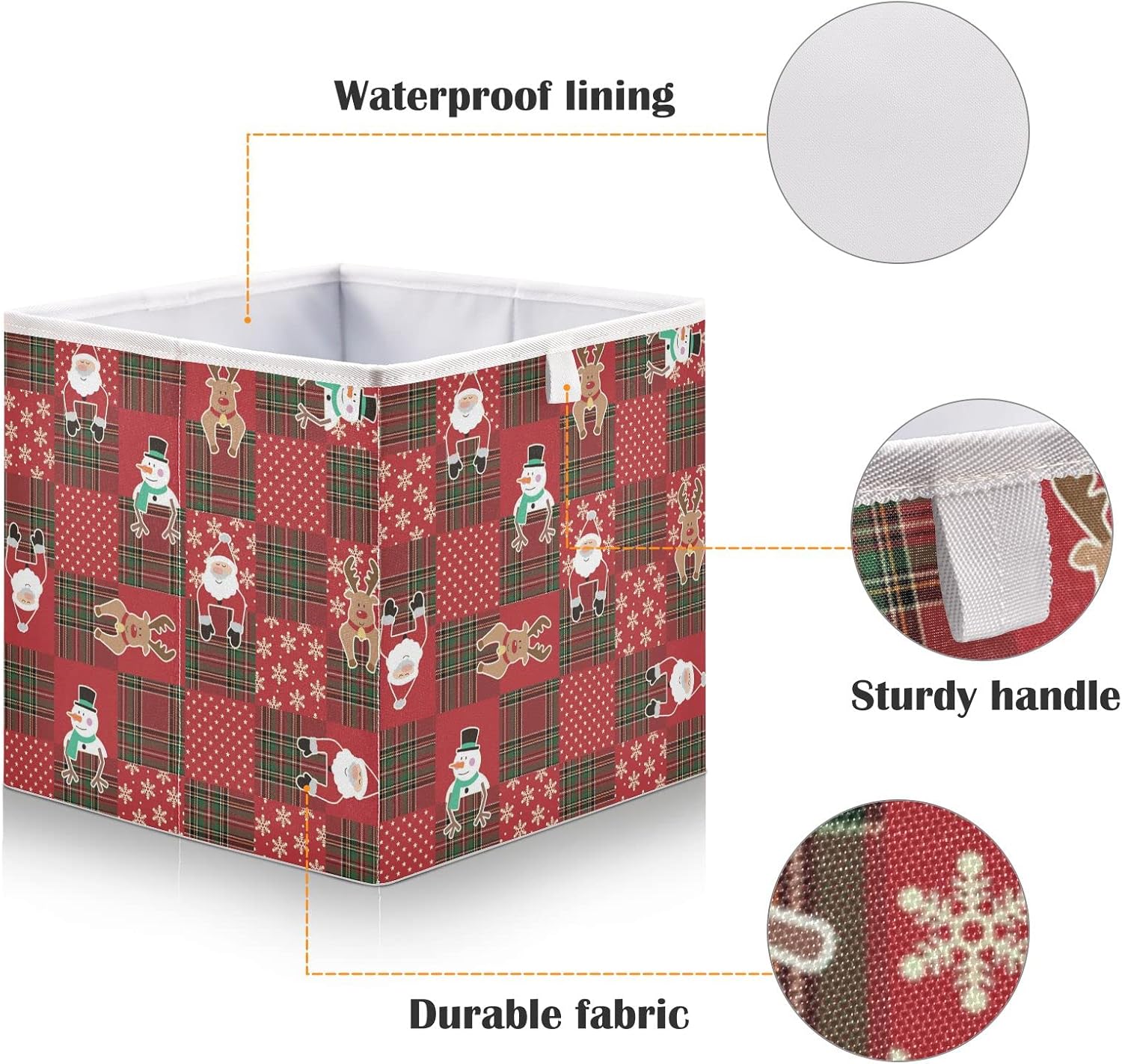 Christmas Storage Basket - Compact Collapsible Organizer for Home Car