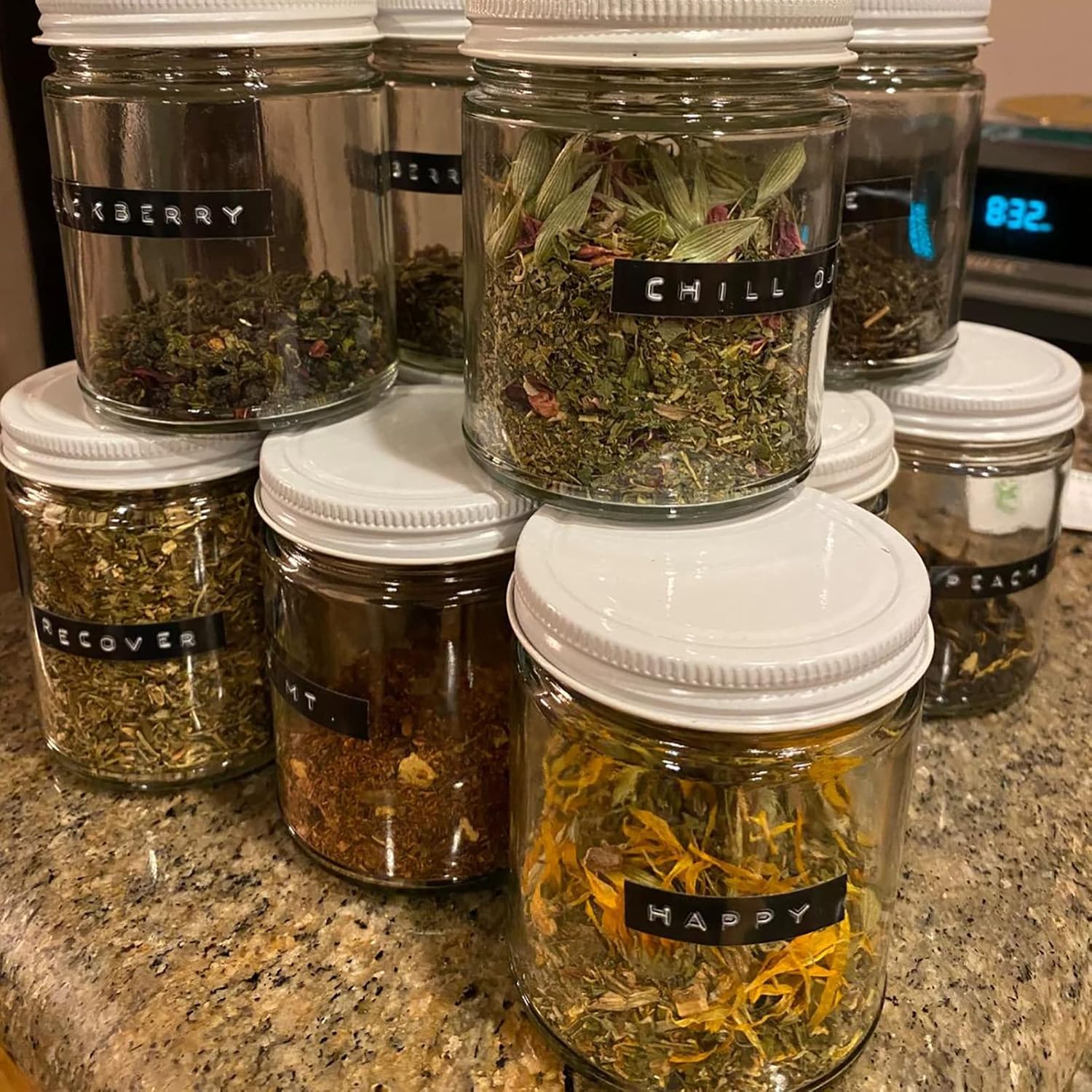 12-Piece Glass Mason Jars 9oz