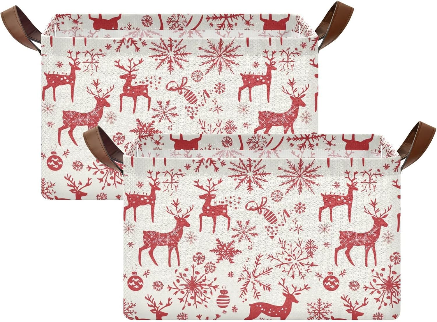 Christmas Reindeer Storage Bin for Laundry Hamper 169x114x10inch