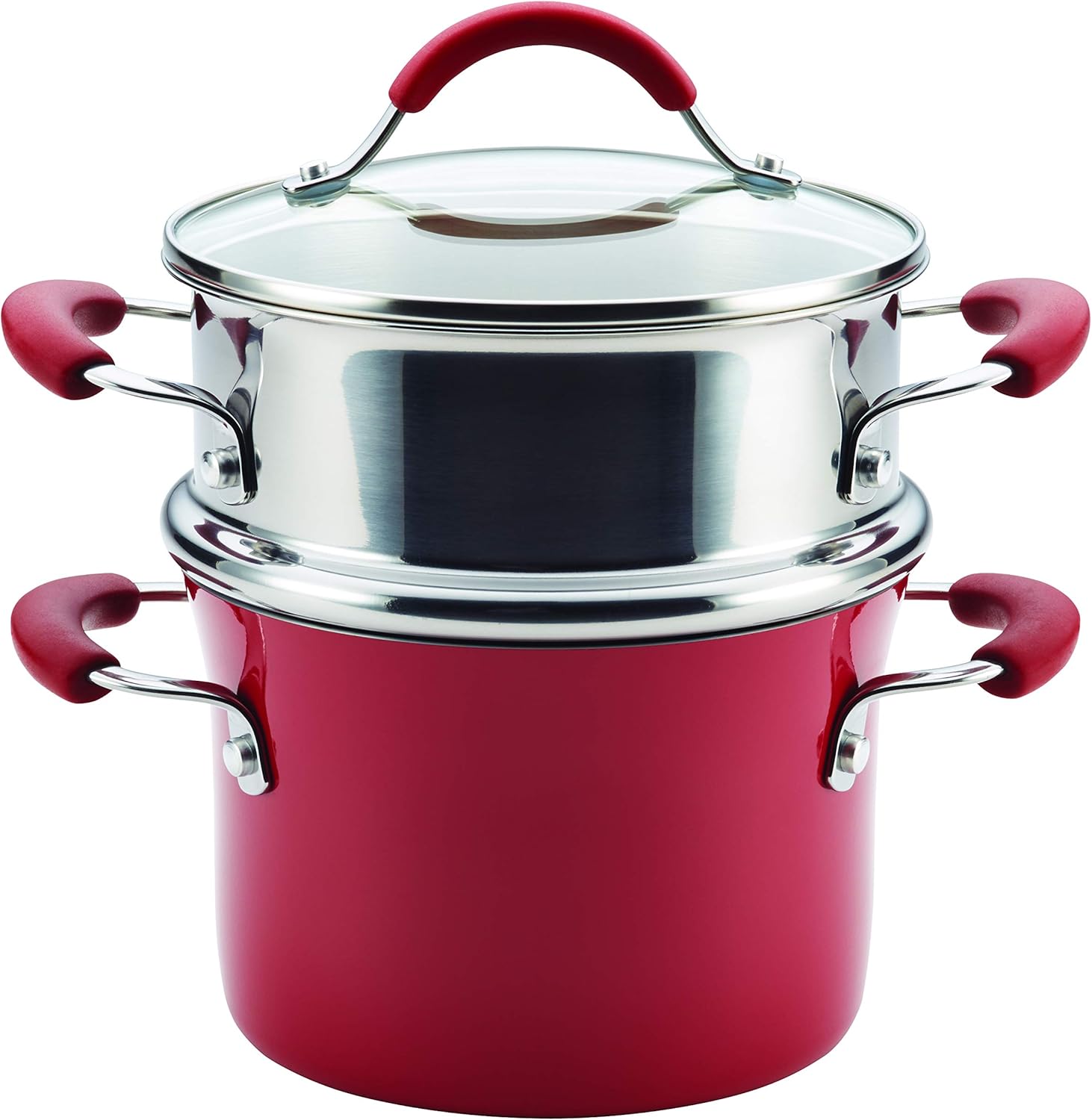 Rachael Ray Nonstick Sauce Pot with Steamer Set 3Q