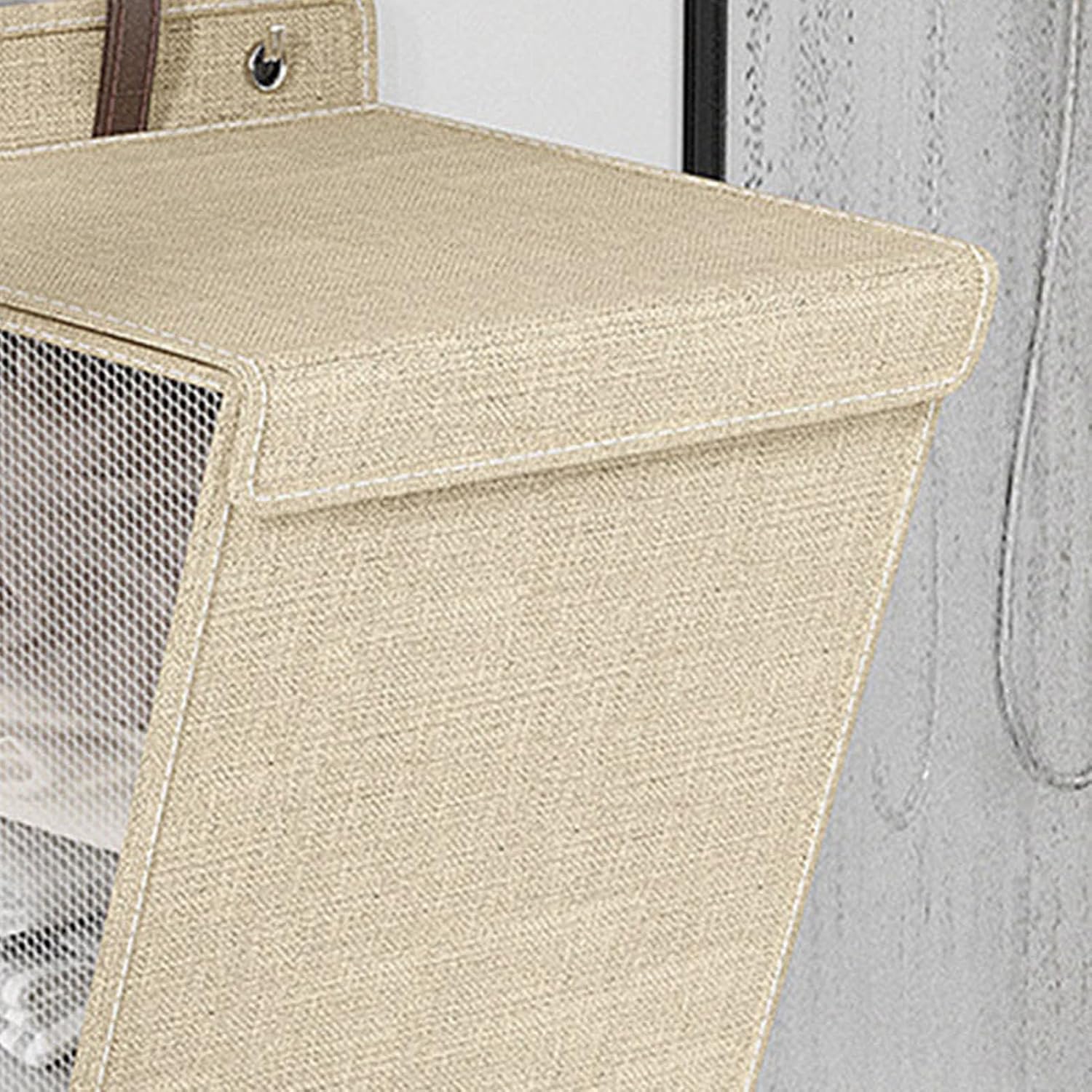 Wall Mounted Foldable Laundry Basket with Handles for Bedroom
