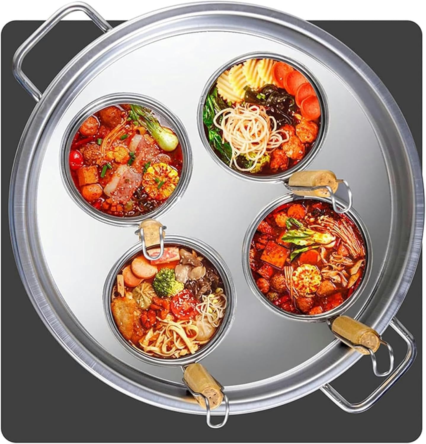 Stainless Steel Pasta Cooker Set - 345 Holes - Easy Drain Durable and mess-free
