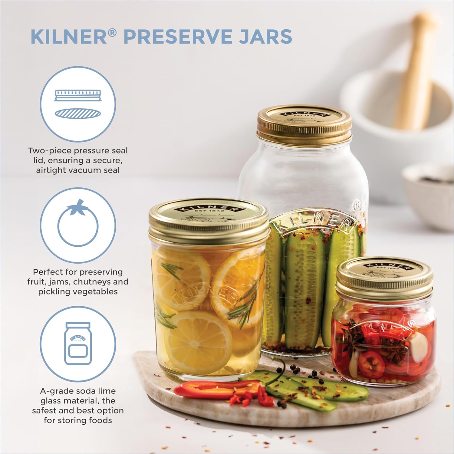 Fresher Pickles Jar Preserve Your Best-Lovd Cans