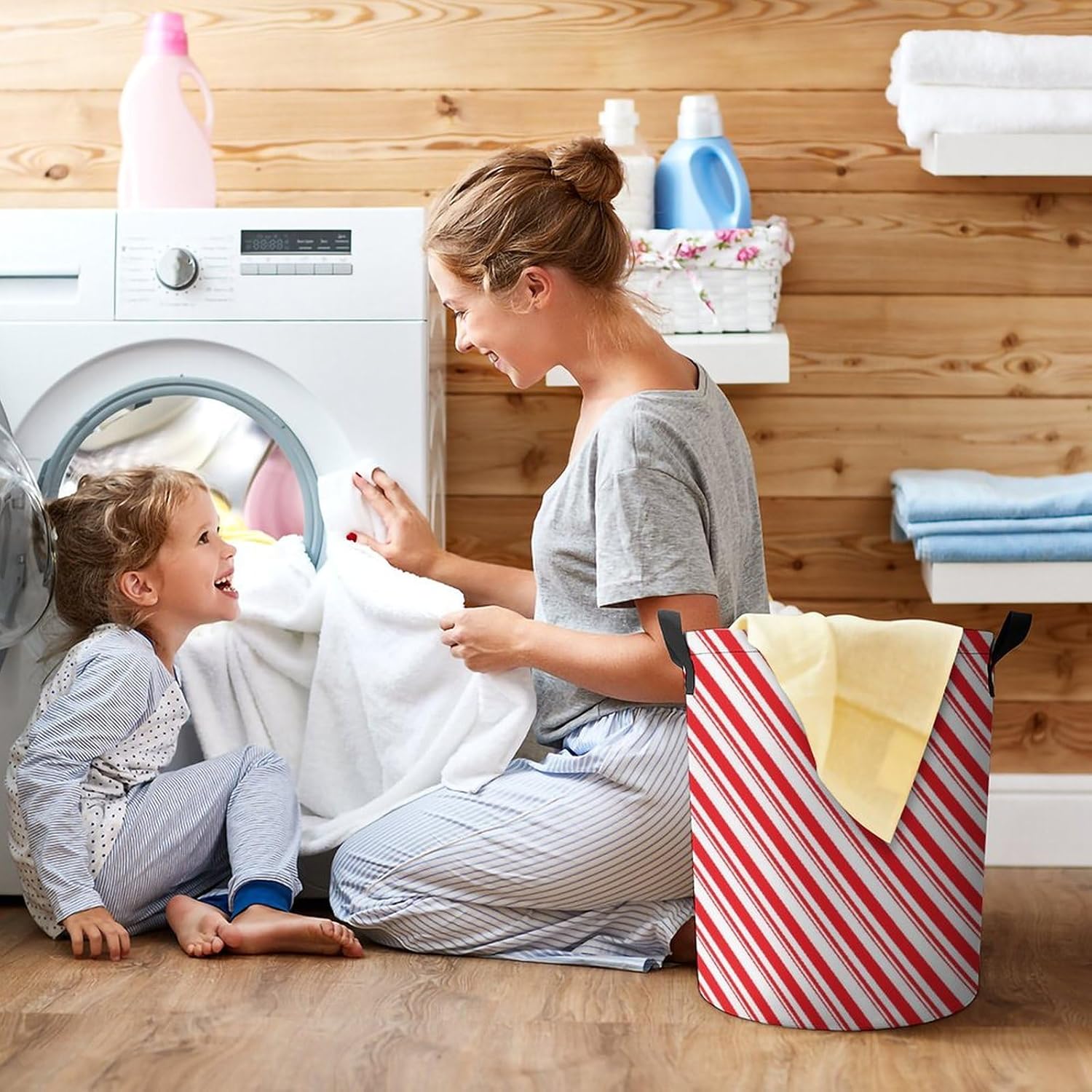 PUYWTIY Foldable Laundry Basket
