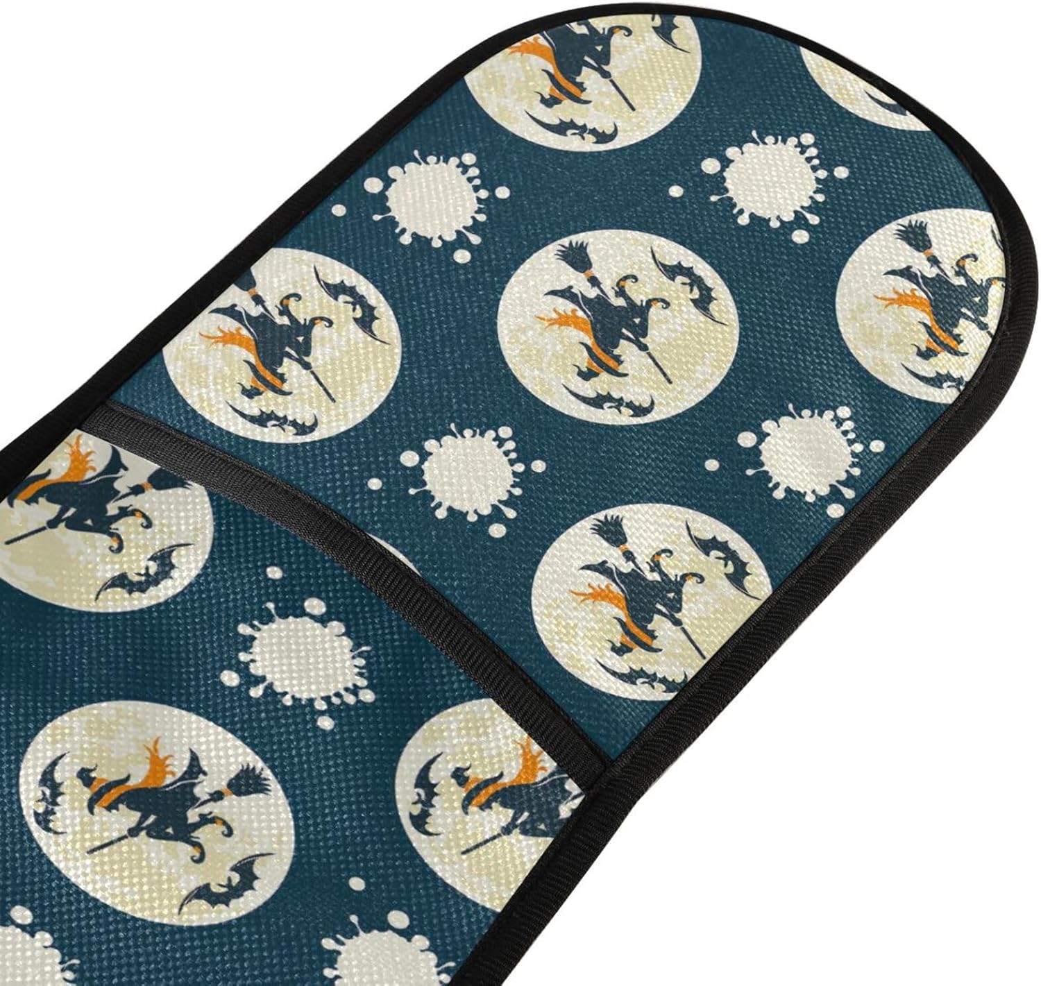Halloween Full Moon Witch Double Oven Mitts