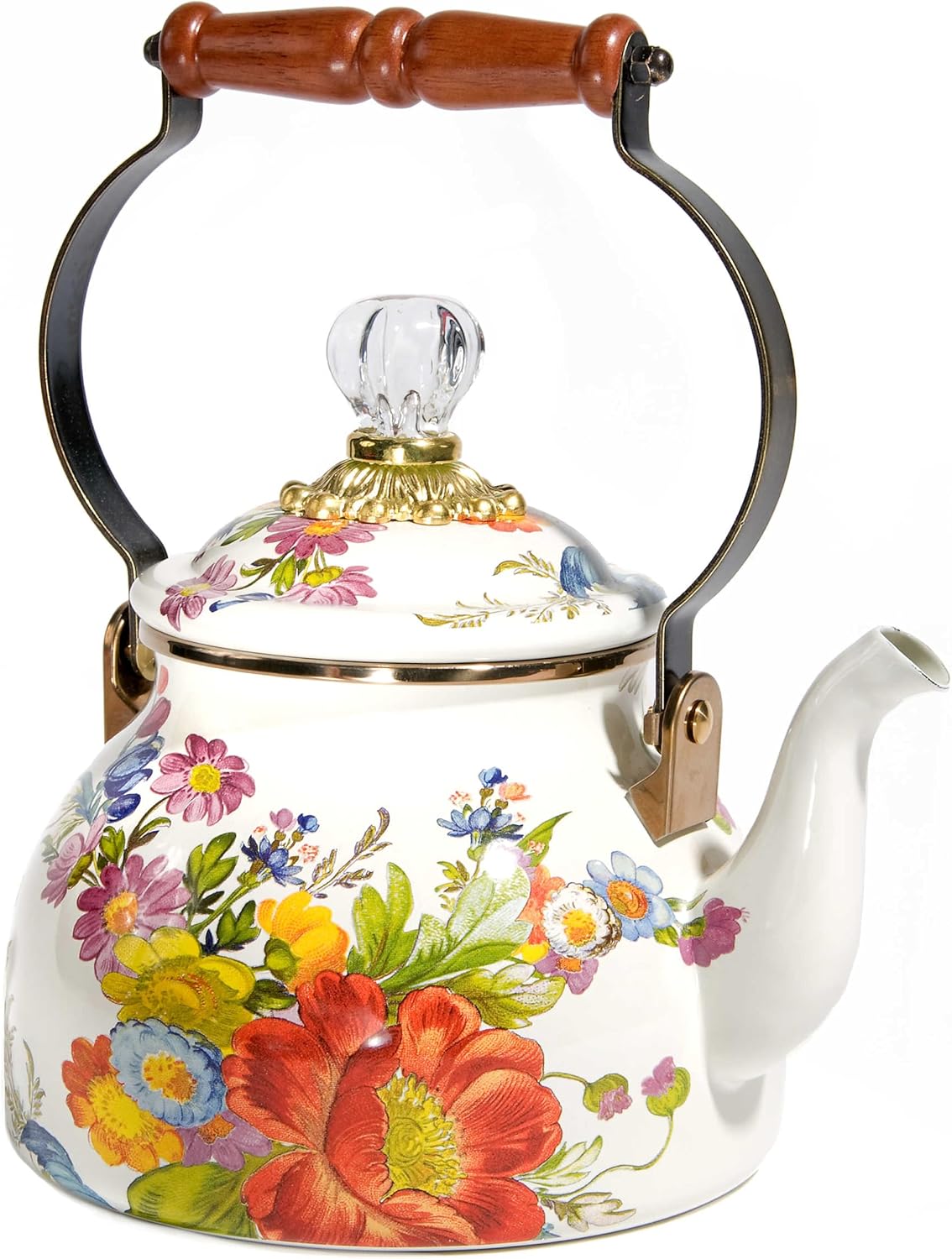 Mackenzie-Childs Creative 2-Quart Enamel Tea Kettle