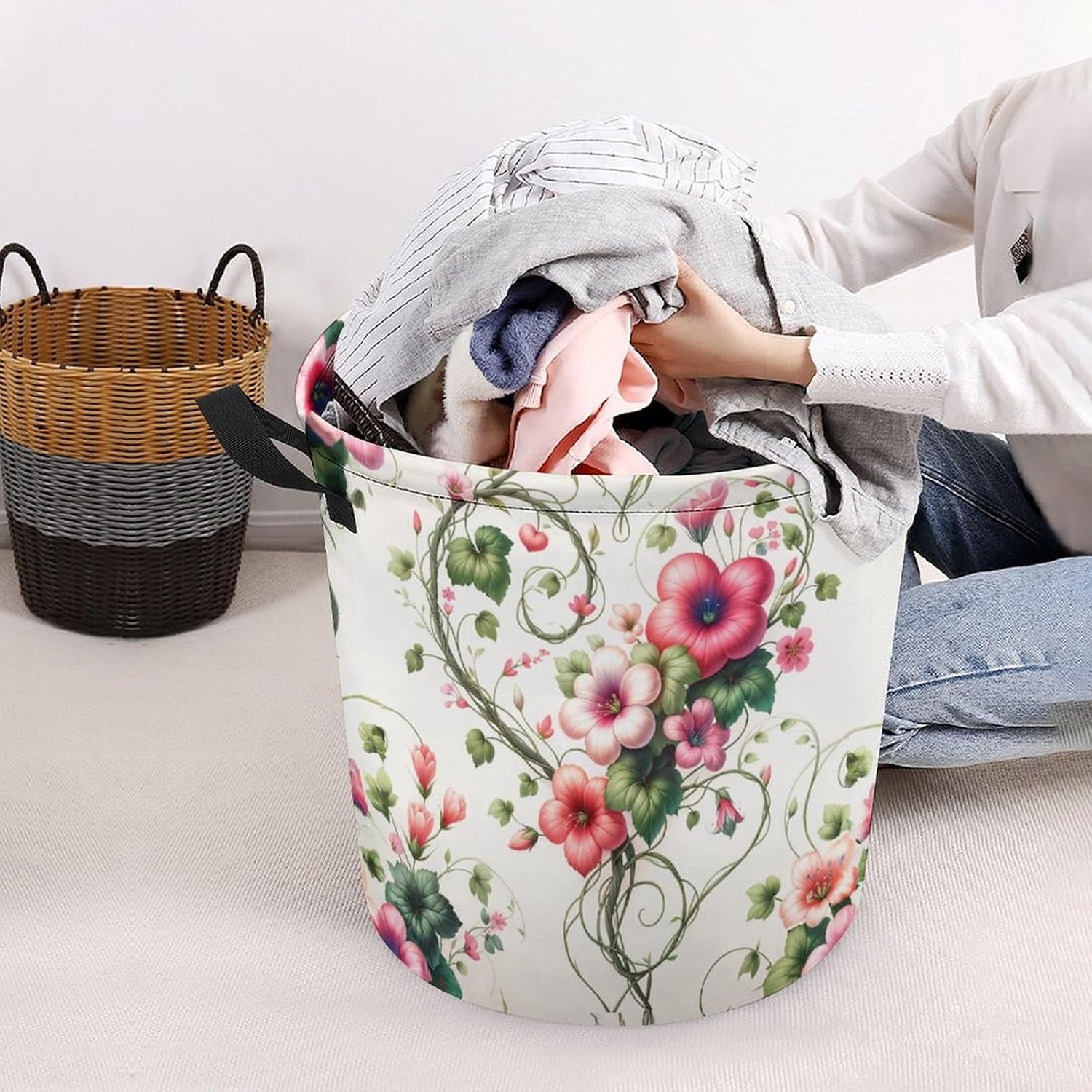 MEIKKO Heart Love laundry hamper