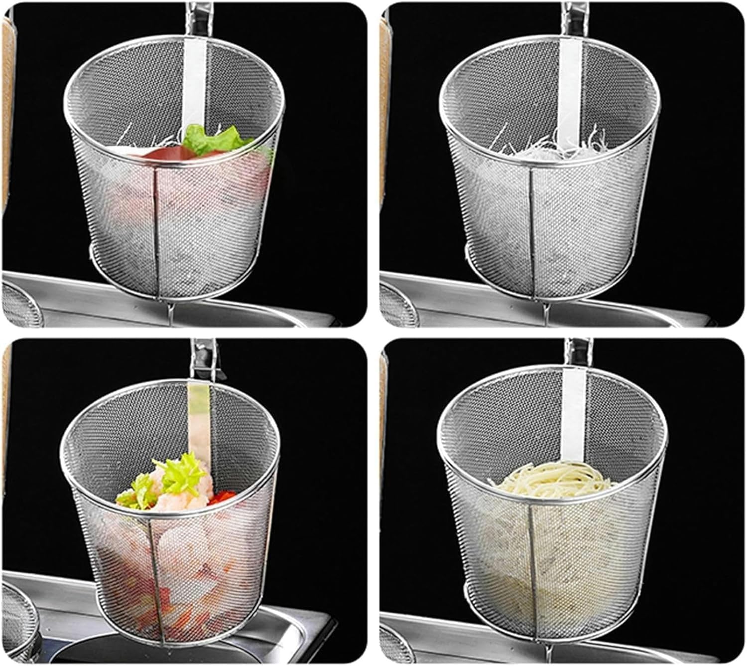 Stainless Steel Pasta Cooker Insert Set with 2 Holes