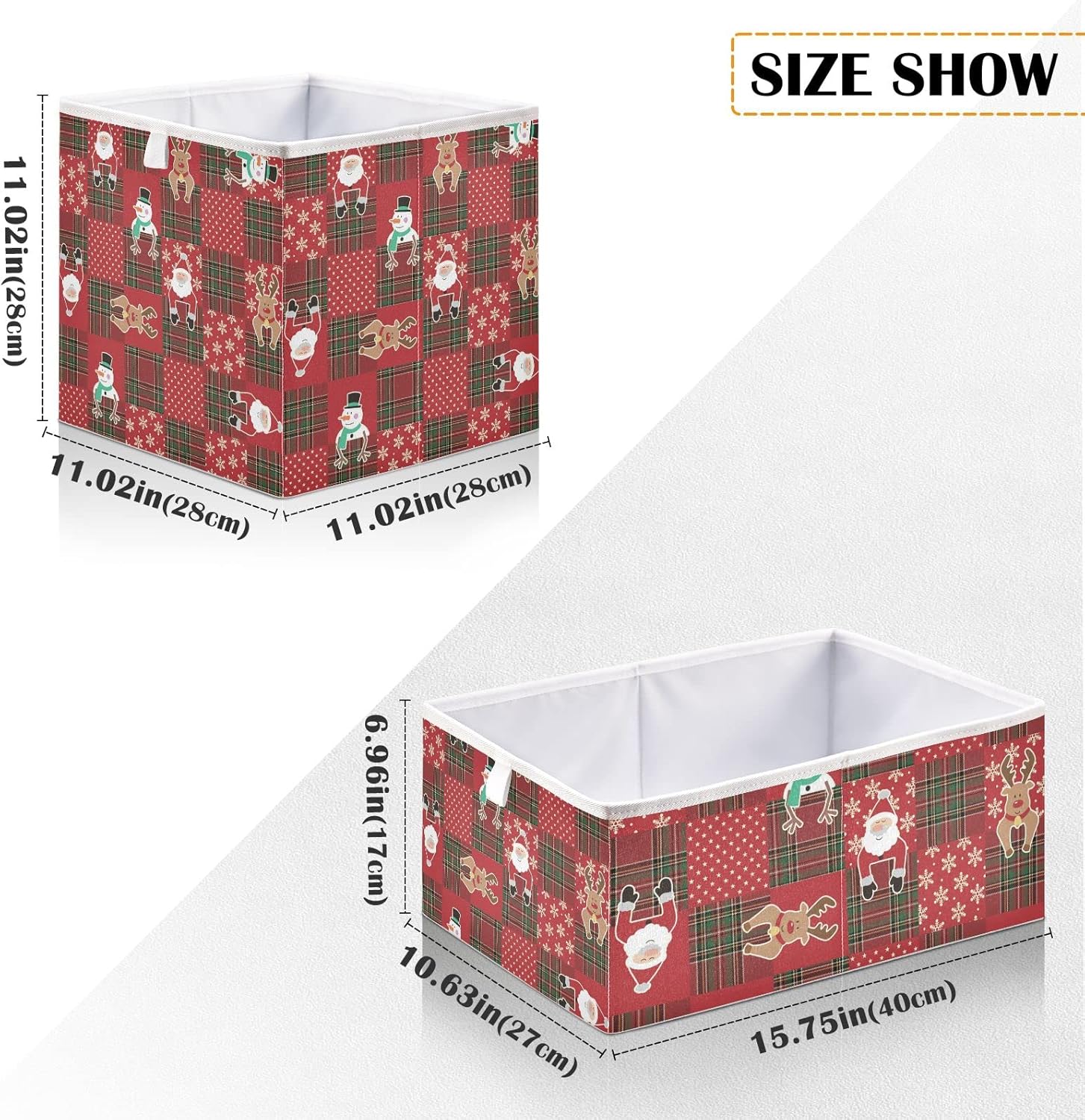 Christmas Storage Basket - Compact Collapsible Organizer for Home Car