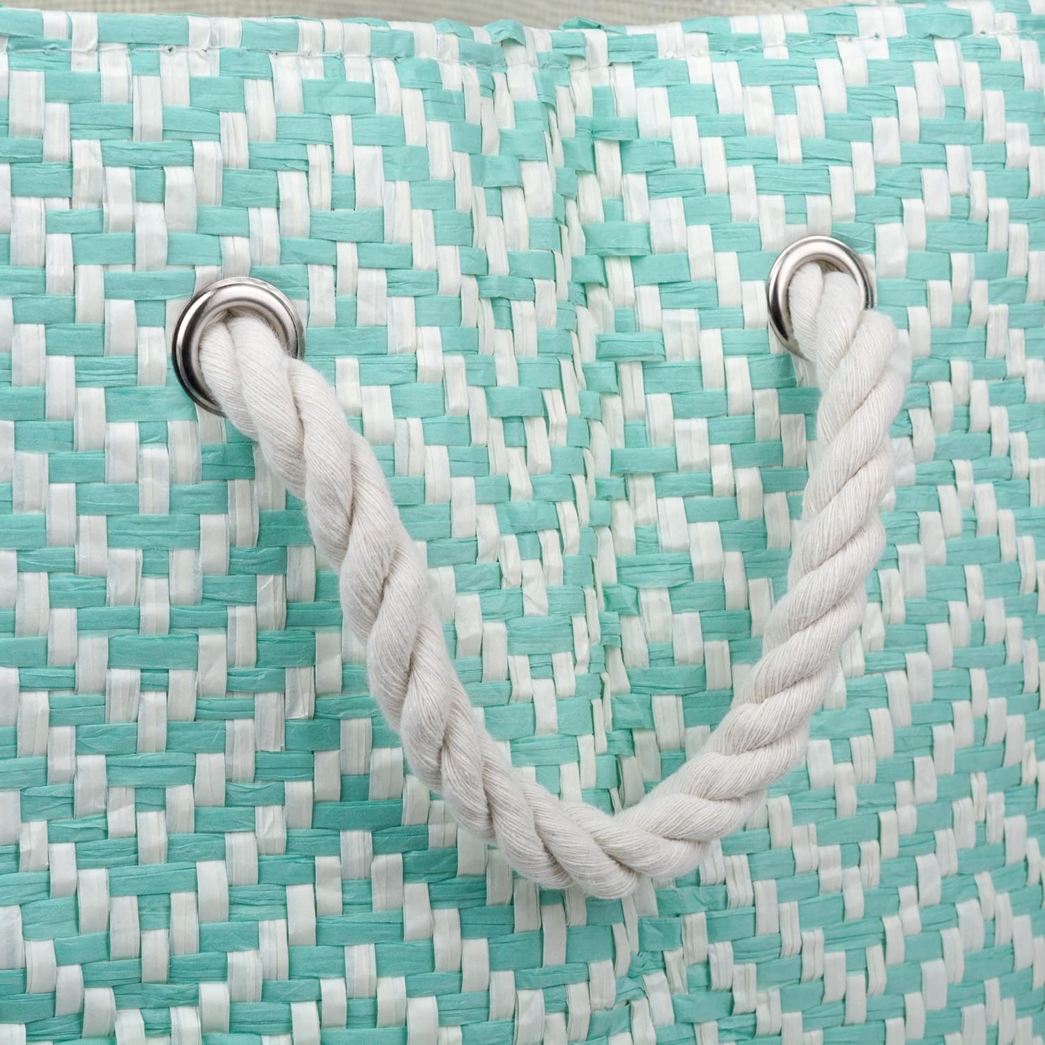DII Chevron Woven Storage Bin