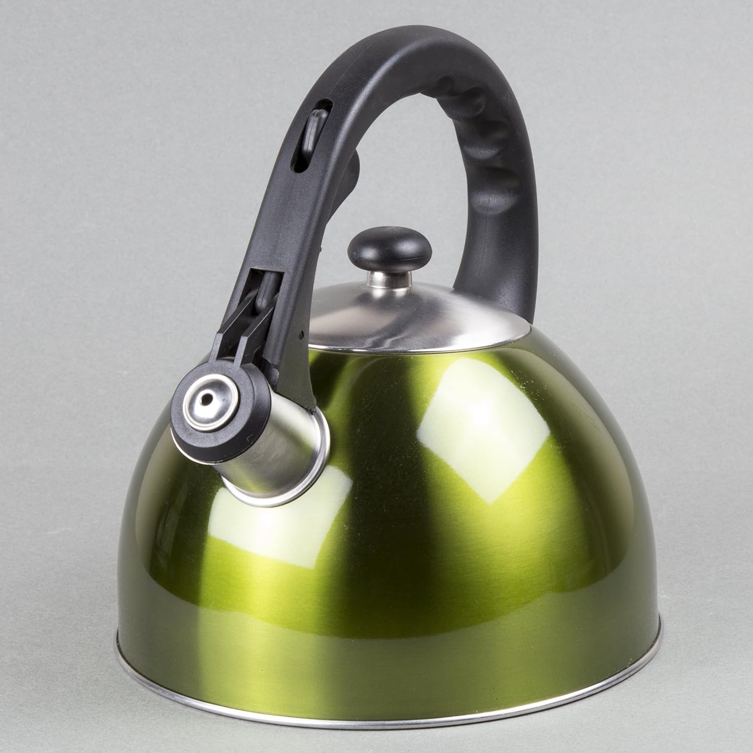 Satin Splendor 28 Quart Stainless Steel Whistling Tea Kettle