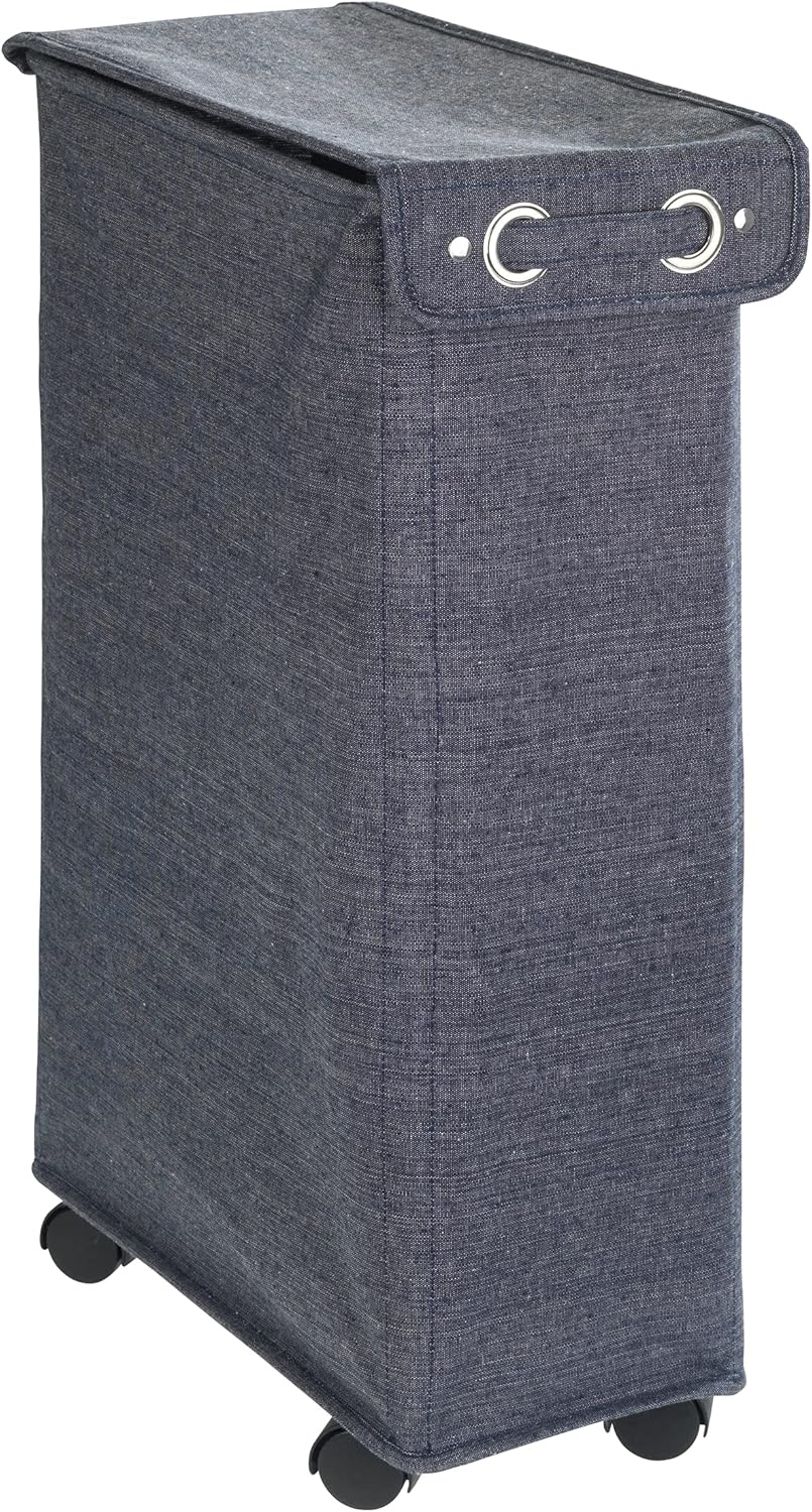WENKO Slim Laundry Hamper with Wheels